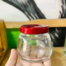 Hũ Thủy Tinh Dáng Sen Bầu 50ml 75ml 100ml 150ml, Nắp Thiếc Chưng Yến, Chất Liệu Cao Cấp - North Star Packing