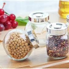 Hũ Thủy Tinh Nghiêng Nắp Nhựa Bạc 50ml 180ml,  Đựng Thực Phẩm, Gia Vị Nhà Bếp - North Star Packing