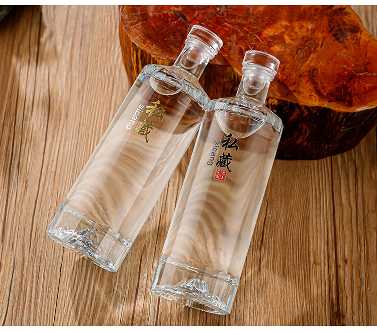 Chai Rượu Trụ Tròn Đáy Núi - 500ml