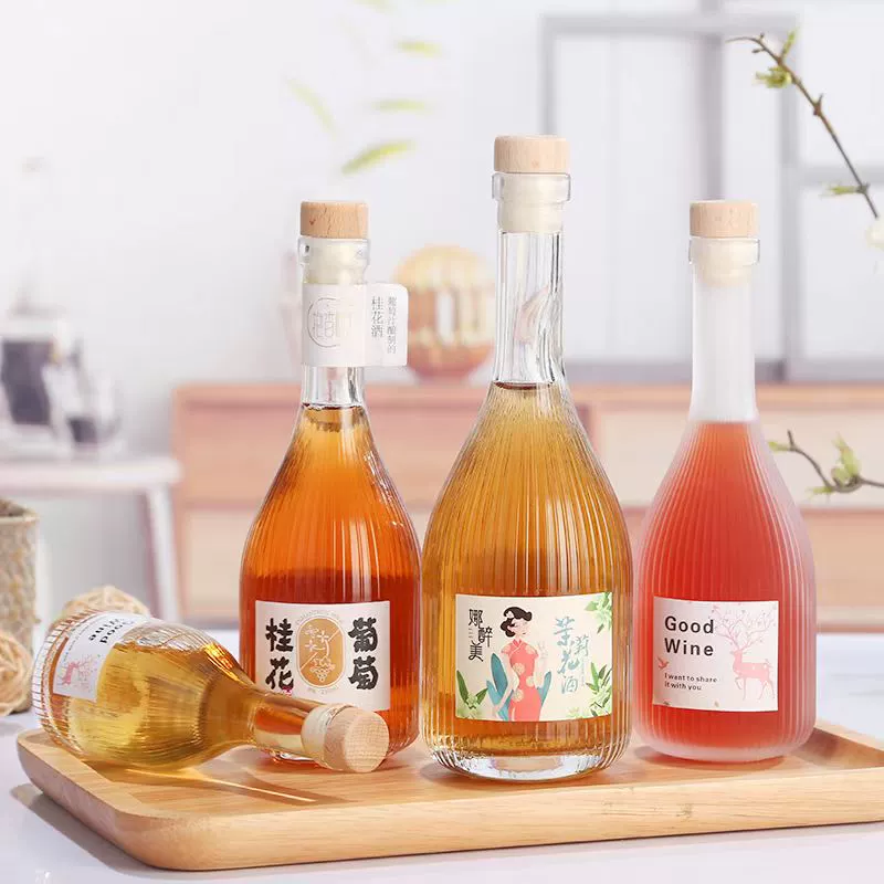 Chai Rượu Sọc Cổ Cao - 250ml / 500ml