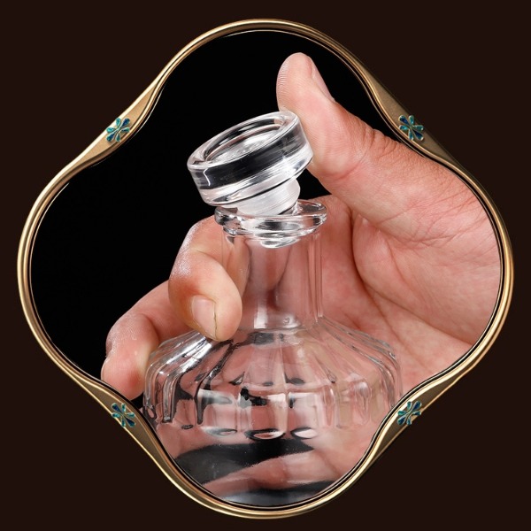 Chai Rượu Dẹp Vuông Đáy Núi - 500ml