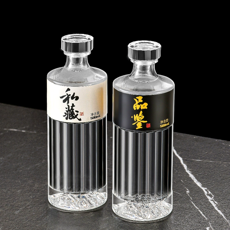 Chai Rượu Hibiki Đáy Núi Dáng Cao  Vuông / Tròn - 500ml