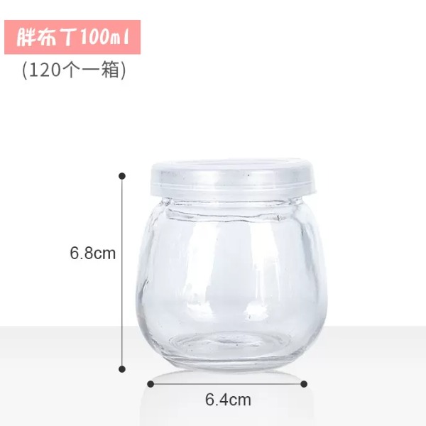 Hũ Thủy Tinh Sữa Chua Dáng Béo Nắp Nhựa 100ml 500ml, Làm Sữa Chua, Caramen, Bánh Flan - North Star Pacing