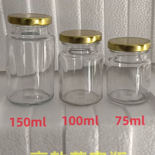 Hũ Chưng Yến Thủy Tinh 75ml 100ml 150ml, Lọ Chưng Yến Tròn Nắp Thiếc, Đựng Yến, Sữa Chua, Thực Phẩm - North Star Packing