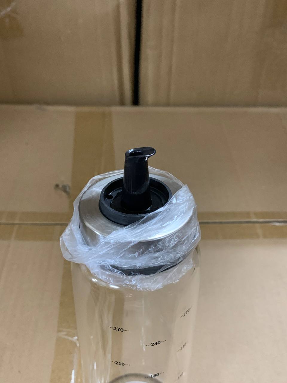 Chai Thủy Tinh Đựng Dầu Ăn, Nước Mắm, Xì Dầu 200ml 300ml 500ml, Có Vạch Chia, Vòi Rót, Chất Liệu Thủy Tinh Borosilicate