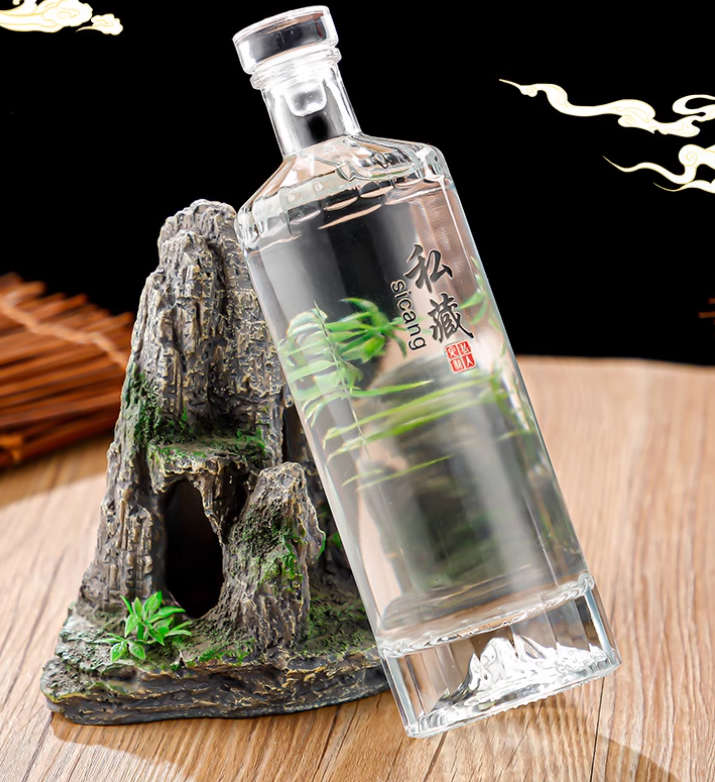 Chai Rượu Trụ Tròn Đáy Núi - 500ml