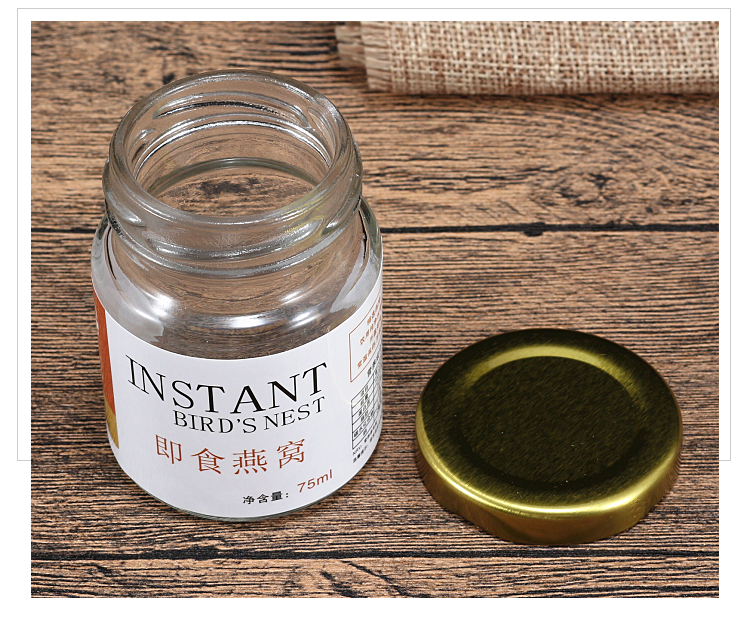 Hũ Chưng Yến Thủy Tinh 75ml 100ml 150ml, Lọ Chưng Yến Tròn Nắp Thiếc, Đựng Yến, Sữa Chua, Thực Phẩm - North Star Packing