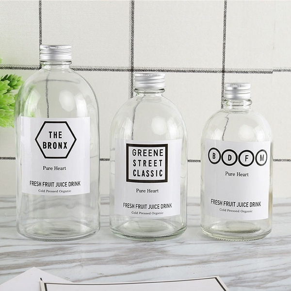 Chai Thủy Tinh Boston 250ml 350ml 500ml, Nắp Nhôm Dáng Tròn, Đựng Sữa Tươi, Trà Sữa , Sữa Hạt - North Star Packing