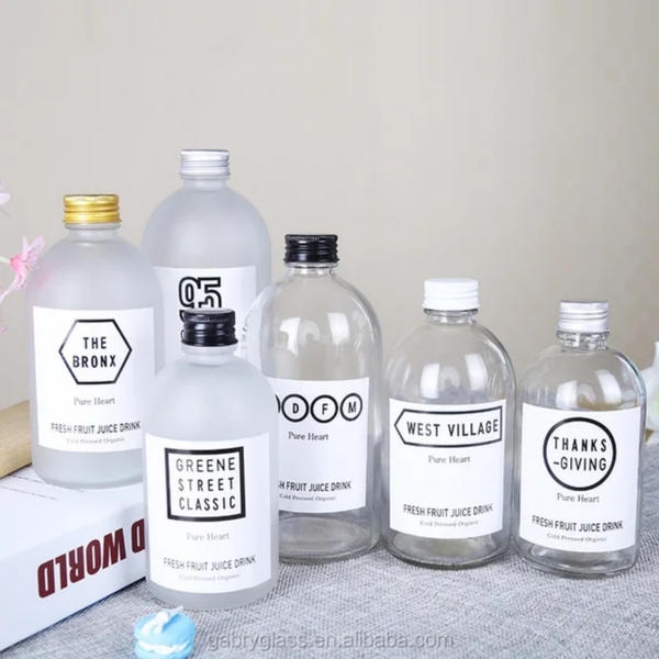 Chai Thủy Tinh Boston 250ml 350ml 500ml, Nắp Nhôm Dáng Tròn, Đựng Sữa Tươi, Trà Sữa , Sữa Hạt - North Star Packing