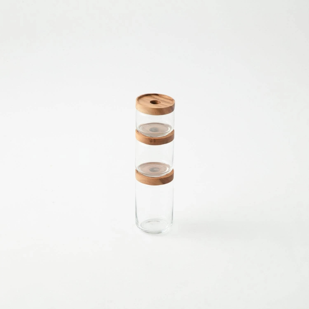 Lọ Thủy Tinh Nắp Gỗ Có Lỗ, Nhiều Dung Tích 250ml 450ml 750ml 950ml 1550ml, Đựng Các Loại Hạt, Cà Phê - North Star Packing