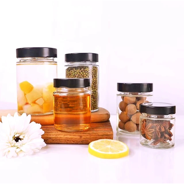 Hũ Thủy Tinh Tròn Nắp Thiếc 800ml 1000ml, Đựng Mật Ong, Ngũ Cốc, Đồ Muối - North Star Packing