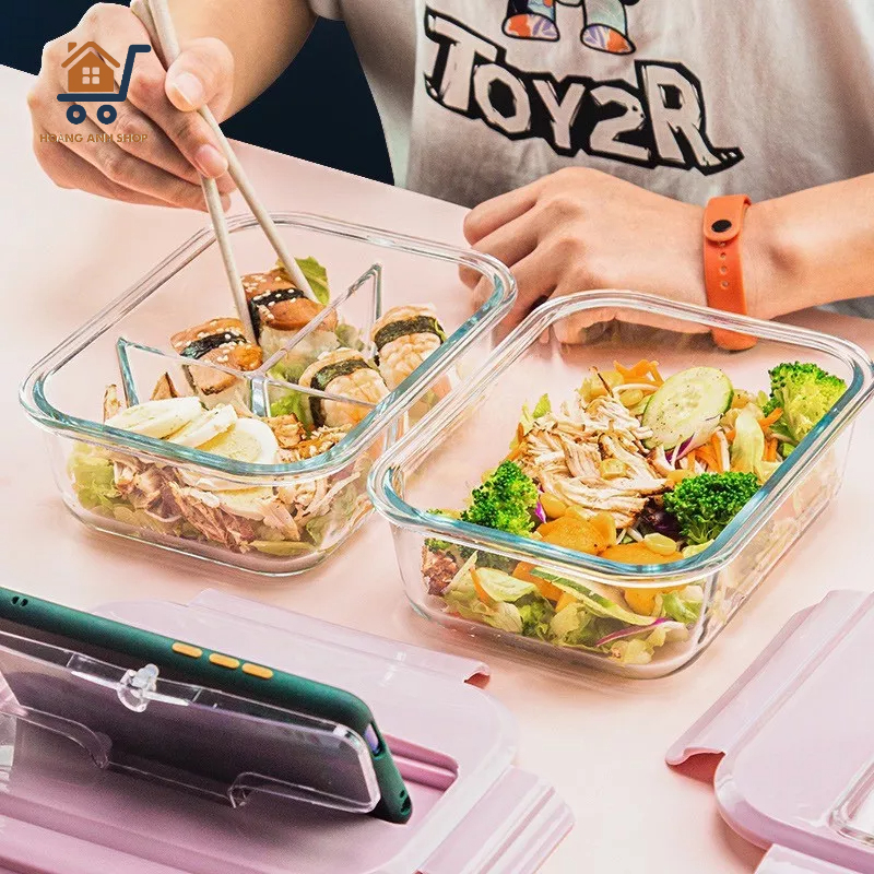 Hộp Cơm Thủy Tinh Nhiều Size, Chống Tràn, Chịu Nhiệt Tốt, Dùng Được Lò Vi Sóng - North Star Packing