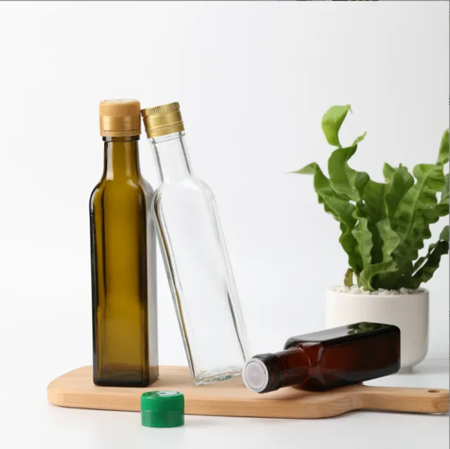 Chai Thủy Tinh Vuông Nắp Nhôm/ Nhựa 500ml, Đựng Nước Mắm, Dầu Ăn, Mật Ong - North Star Packing