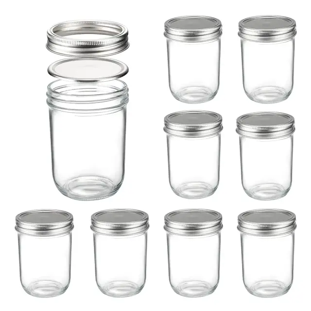 Hũ Thủy Tinh JD Nắp Nhôm 100ml 200ml 300ml, Nắp Nhôm Chịu Nhiệt, Làm Sữa Chua , Mứt , Đựng Gia Vị - North Star Packing