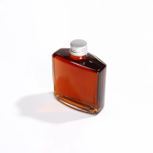 Chai Thủy Tinh Dẹt Vuông Nắp Nhôm 100ml 250ml, Đựng Cà Phê, Trà Sữa, Nước Trái Cây - North Star Packing