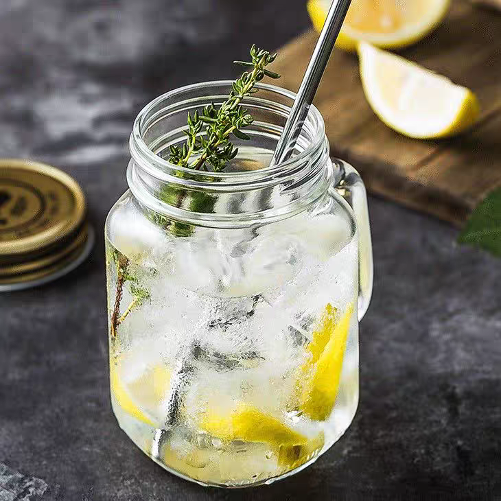 Cốc Thủy Tinh Mason 100ml 500ml Có Quai Kèm Nắp, Chất Liệu Dày Dặn - North Star Packing