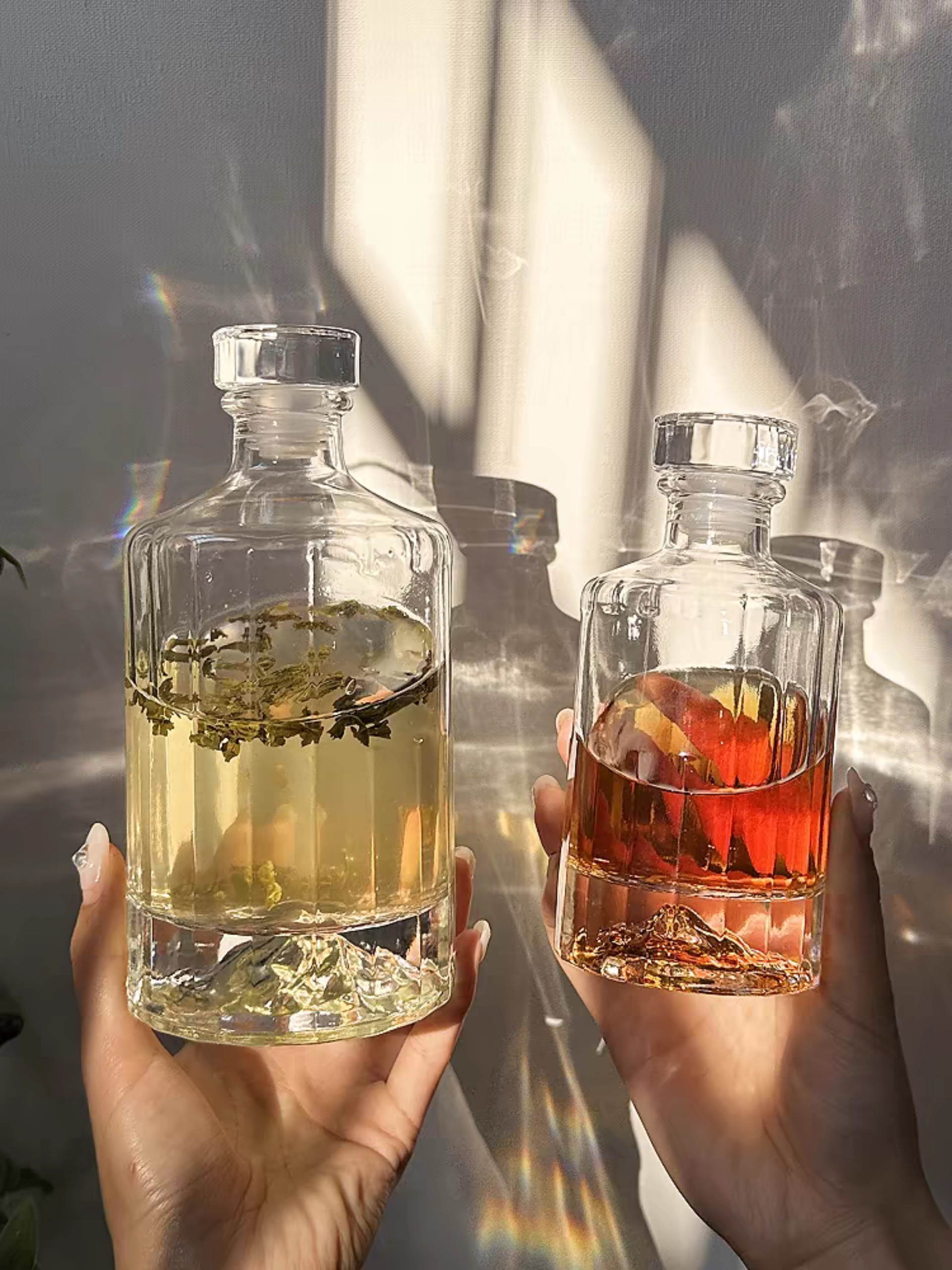 Chai Thủy Tinh Đựng Rượu Cao Cấp 500ml 750ml Mẫu Chai Hibiki, Thiết Kế Sang Trọng - North Star Packing