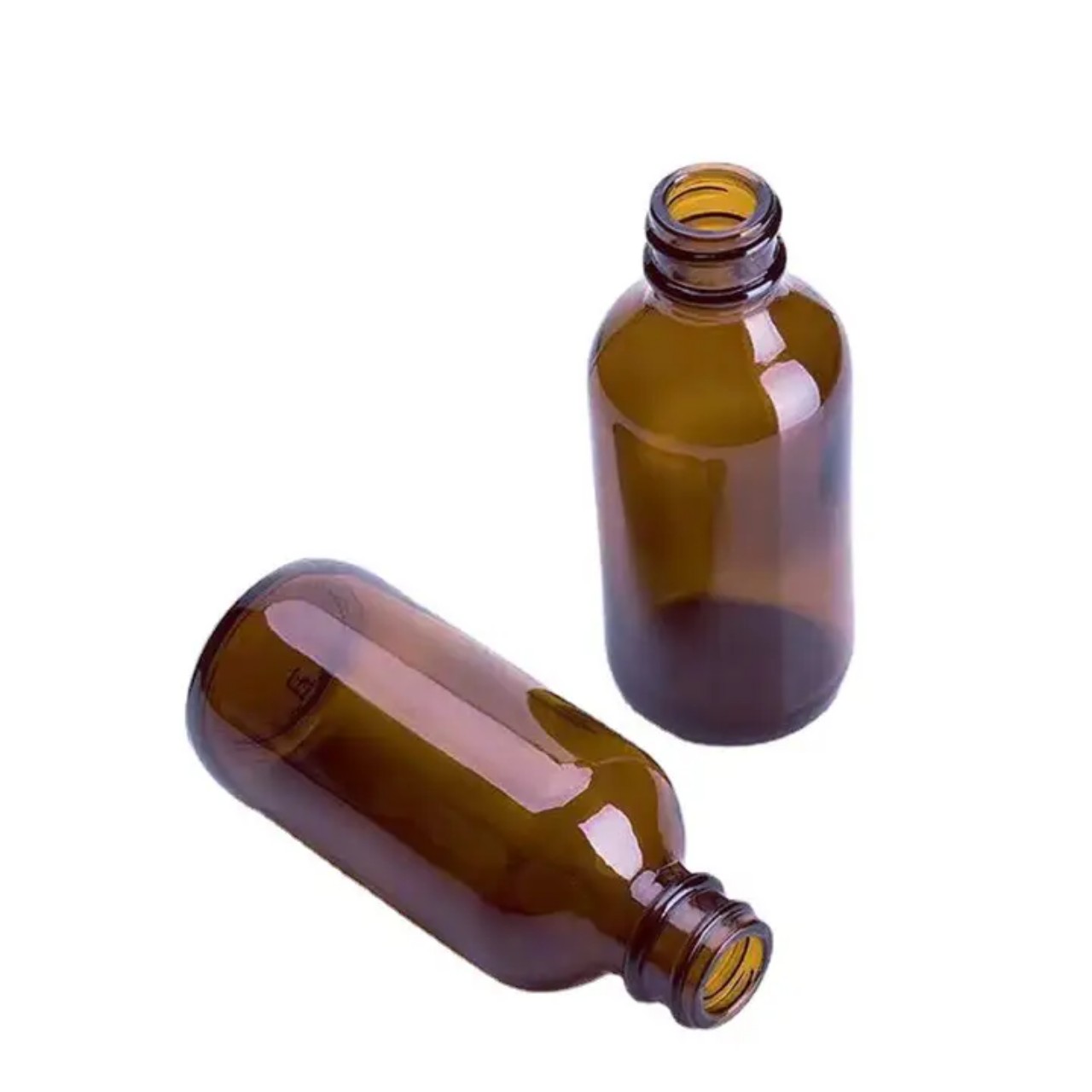 Chai Đựng Tinh Dầu Serum Trong Suốt Nhiều Dung Tích, Chất Liệu Thủy Tinh, Nắp Bóp Đen Bóng - North Star Packing