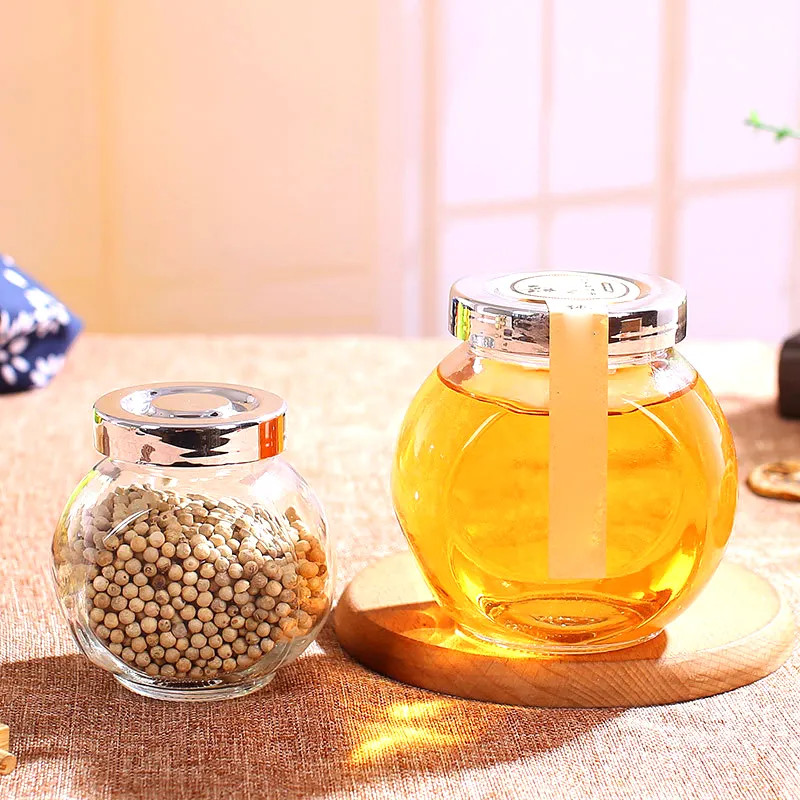 Hũ Thủy Tinh Nghiêng Nắp Nhựa Bạc 50ml 180ml,  Đựng Thực Phẩm, Gia Vị Nhà Bếp - North Star Packing