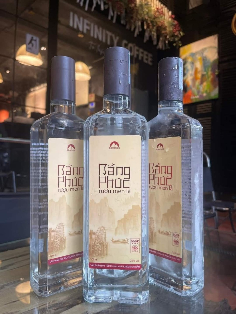 Chai Rượu Dẹt Vuông