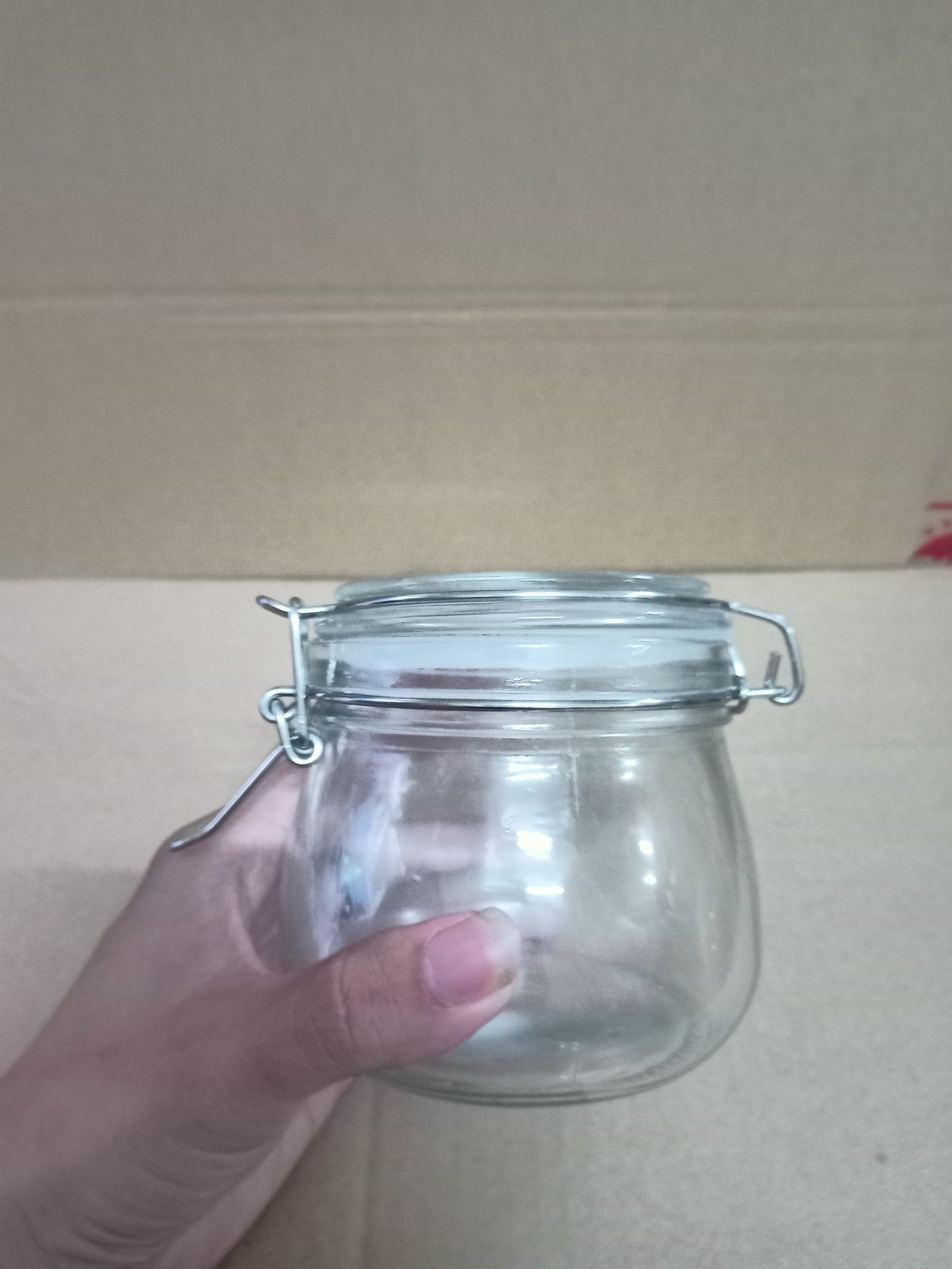 Hũ Thủy Tinh Tròn/ Vuông Nắp Gài Inox, Dung Tích 500ml 1000ml 1500ml 2000ml 3000ml 4800ml, Đựng Thực Phẩm, Chống Ẩm Mốc - NorthStar Packing