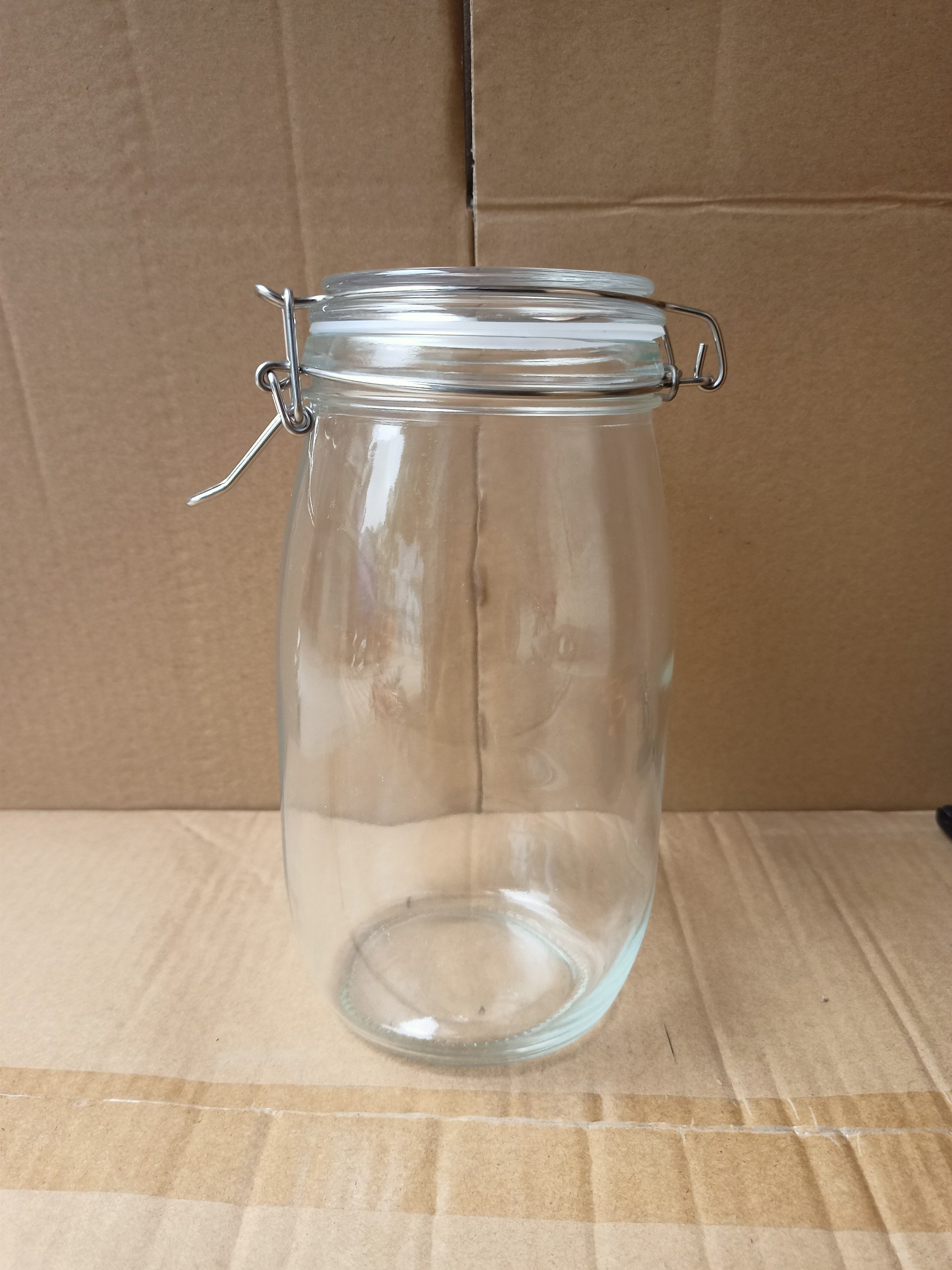 Hũ Thủy Tinh Tròn/ Vuông Nắp Gài Inox, Dung Tích 500ml 1000ml 1500ml 2000ml 3000ml 4800ml, Đựng Thực Phẩm, Chống Ẩm Mốc - NorthStar Packing