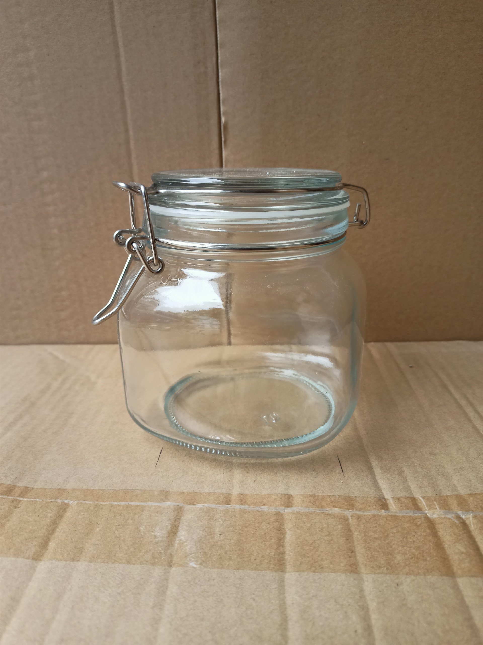 Hũ Thủy Tinh Tròn/ Vuông Nắp Gài Inox, Dung Tích 500ml 1000ml 1500ml 2000ml 3000ml 4800ml, Đựng Thực Phẩm, Chống Ẩm Mốc - NorthStar Packing