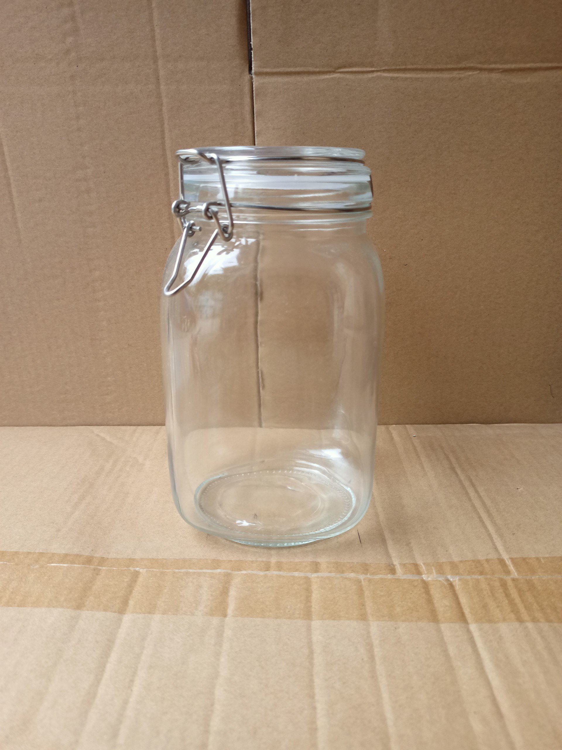 Hũ Thủy Tinh Tròn/ Vuông Nắp Gài Inox, Dung Tích 500ml 1000ml 1500ml 2000ml 3000ml 4800ml, Đựng Thực Phẩm, Chống Ẩm Mốc - NorthStar Packing