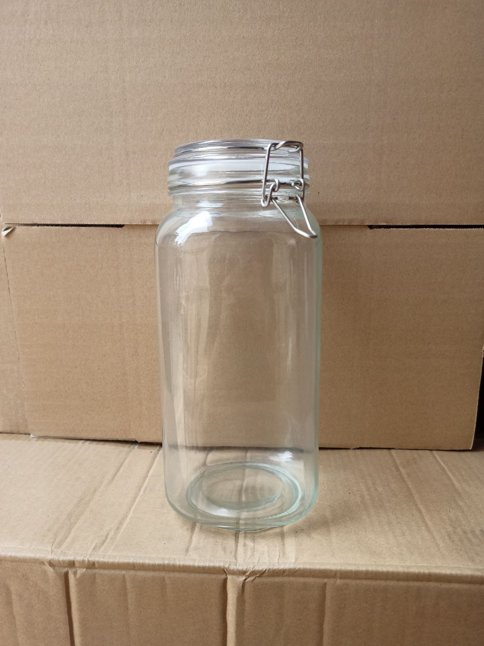 Hũ Thủy Tinh Tròn/ Vuông Nắp Gài Inox, Dung Tích 500ml 1000ml 1500ml 2000ml 3000ml 4800ml, Đựng Thực Phẩm, Chống Ẩm Mốc - NorthStar Packing