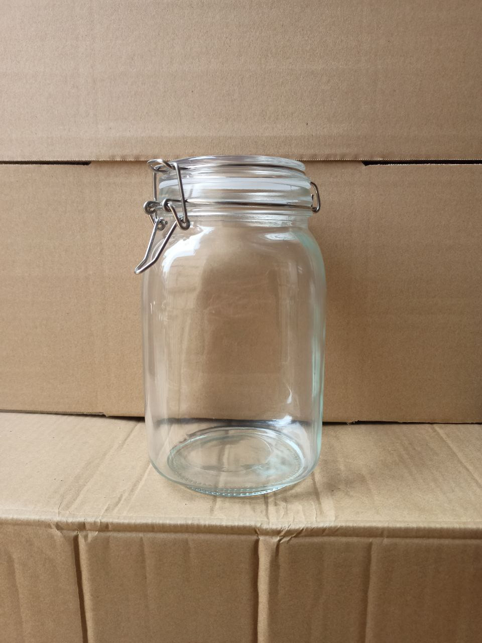 Hũ Thủy Tinh Tròn/ Vuông Nắp Gài Inox, Dung Tích 500ml 1000ml 1500ml 2000ml 3000ml 4800ml, Đựng Thực Phẩm, Chống Ẩm Mốc - NorthStar Packing