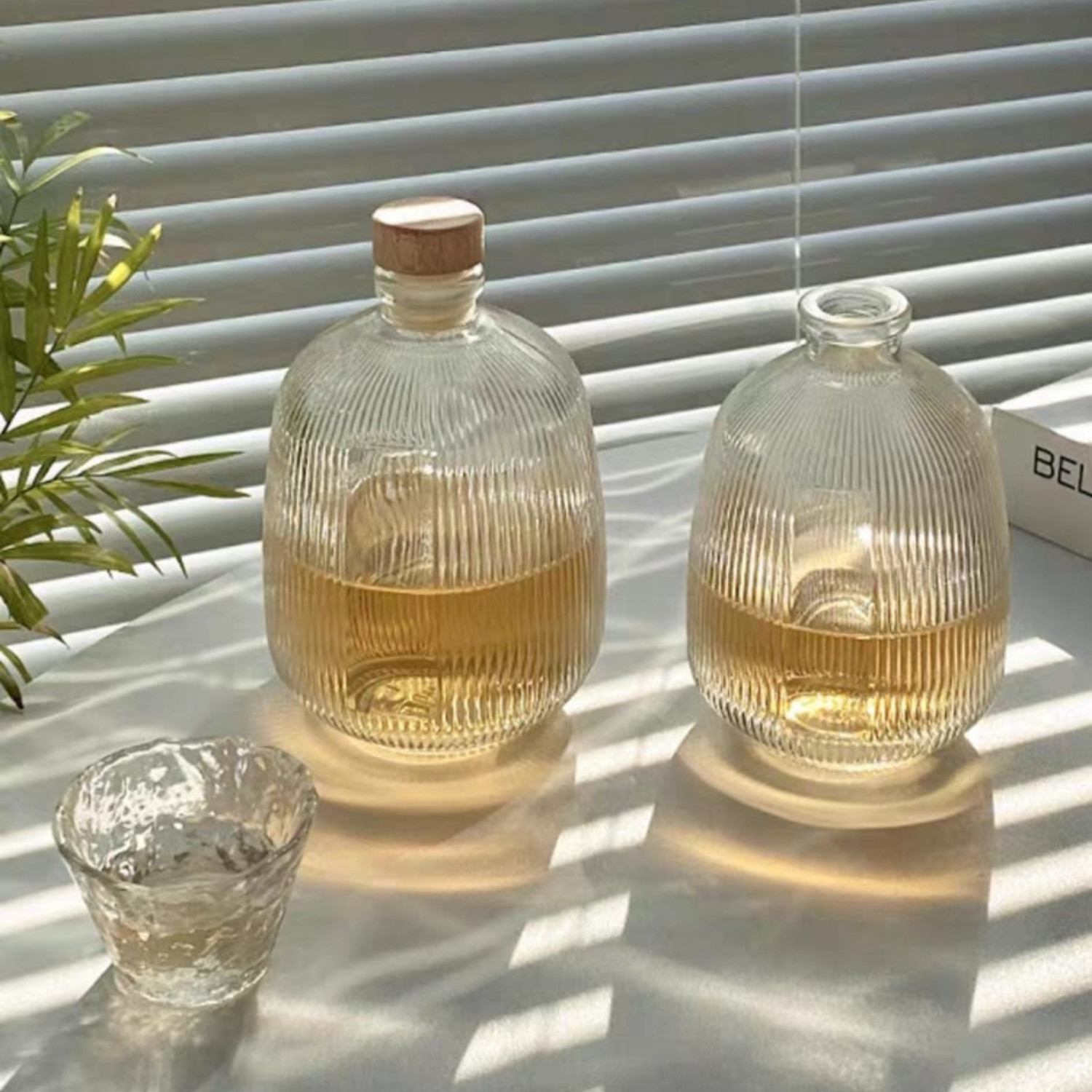 Chai Rượu Tròn Sọc Nút Bấc 375ml 500ml, Thủy Tinh Cao Cấp - North Star Packing