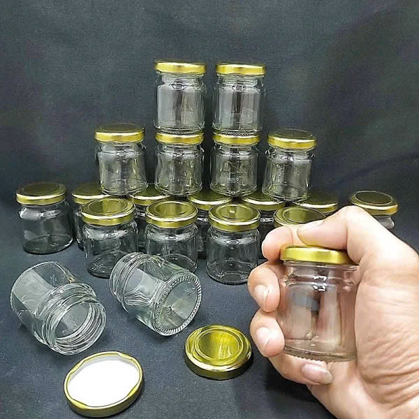 Hũ Tròn Nắp Thiếc Mỏng P48, Dung Tích 100ml - 1000ml, Đựng Thực Phẩm, Siro, Bánh Kẹo - North Star Packing