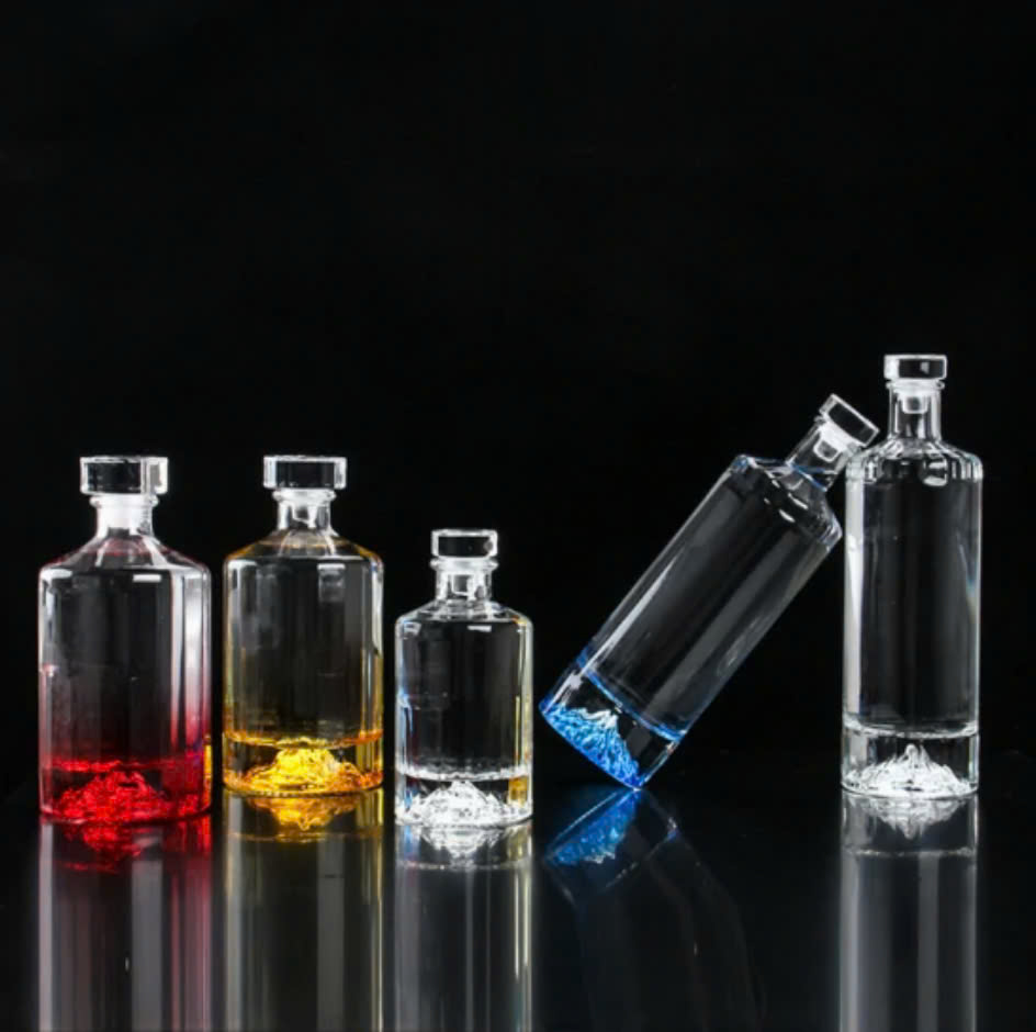 Chai Thủy Tinh Đựng Rượu Hibiki 250ml - 500ml Nút Thủy Tinh, Bình Thủy Tinh Đựng Rượu Ngoại - North Star Packing