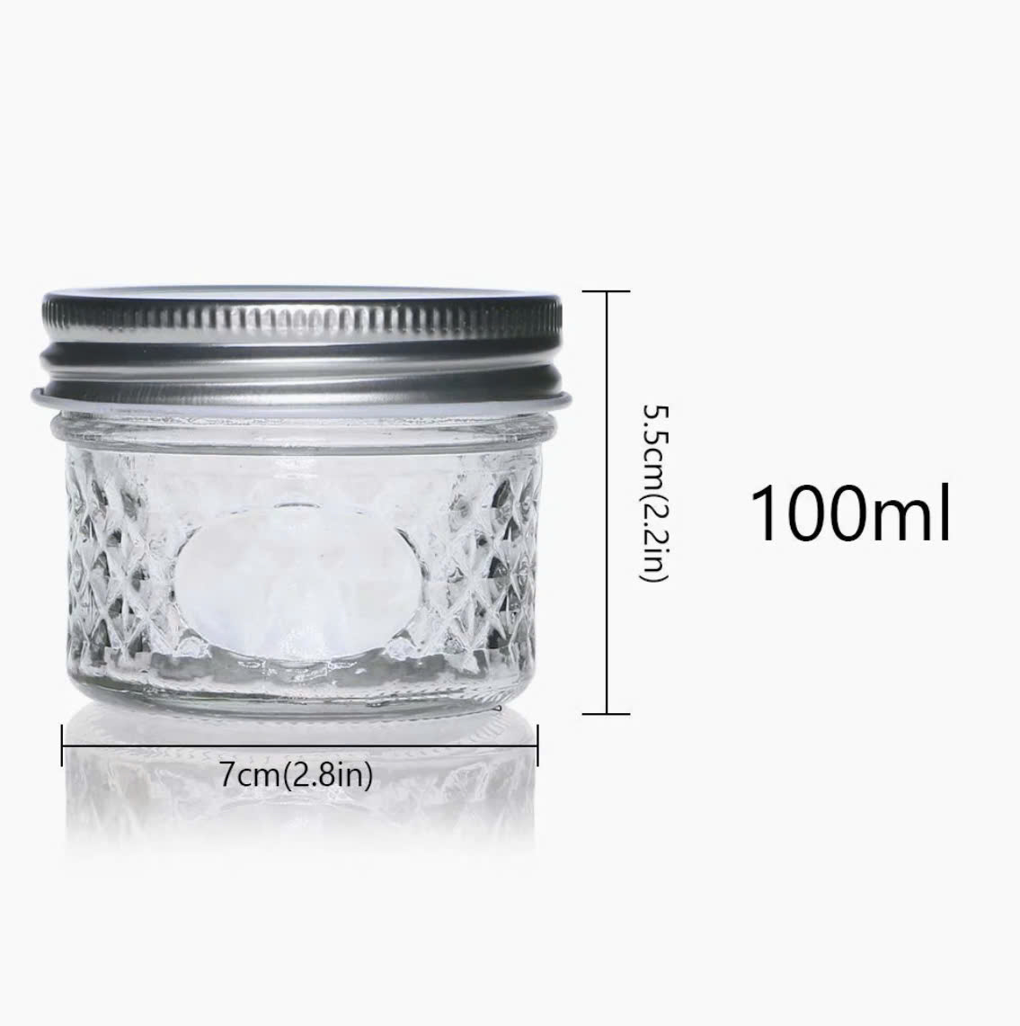 Hũ Thủy Tinh JD Kim Cương Nắp Nhôm 100ml 650ml, Nắp Nhôm Chịu Nhiệt, Làm Sữa Chua , Mứt , Đựng Gia Vị - North Star Packing