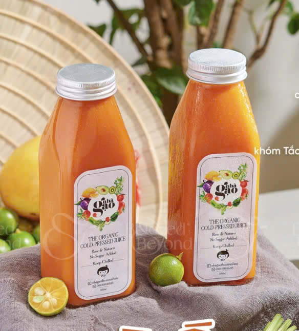 Chai Thủy Tinh Vuông Nắp Nhôm Dung Tích 350ml Đựng Kombucha, Sinh tố, Trà, Nước Ép, Cà Phê - Nortn Star Packing