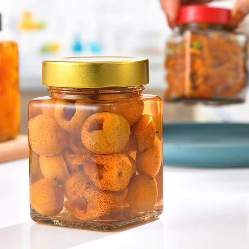 Hũ Vuông Nắp Thiếc Dày Dung tích 200ml, 280ml, 380ml Miệng hũ P58,P63,P70 - North Star Packing