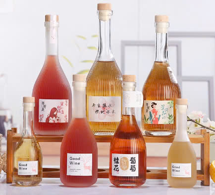 Chai Rượu Sọc Cổ Cao - 250ml / 500ml