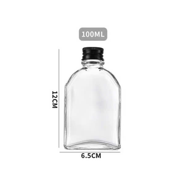 Chai Xén Vai Nắp Nhôm Bạc 100ml P25, Đựng Nước Ép, Cà Phê, Trà Sữa CXV100-B - North Star Packing