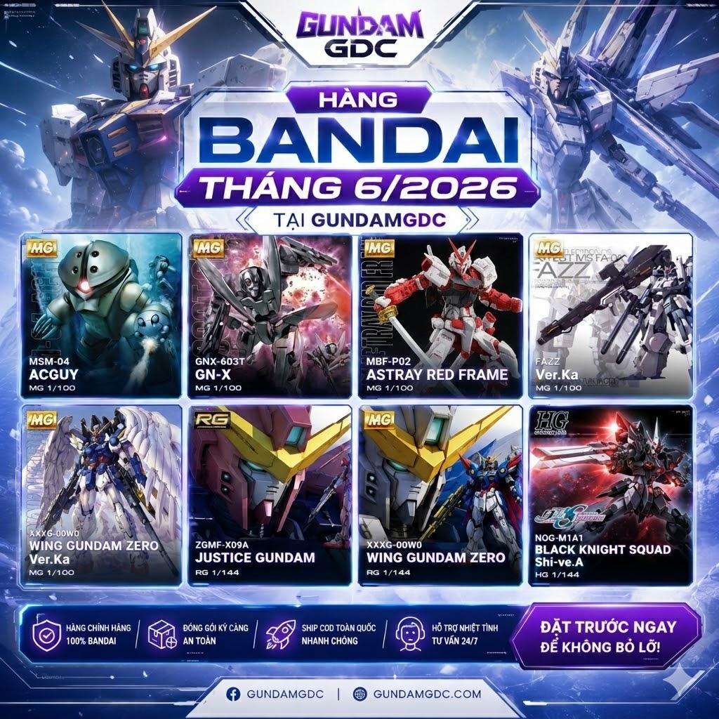 List Bandai Tháng 6/2026