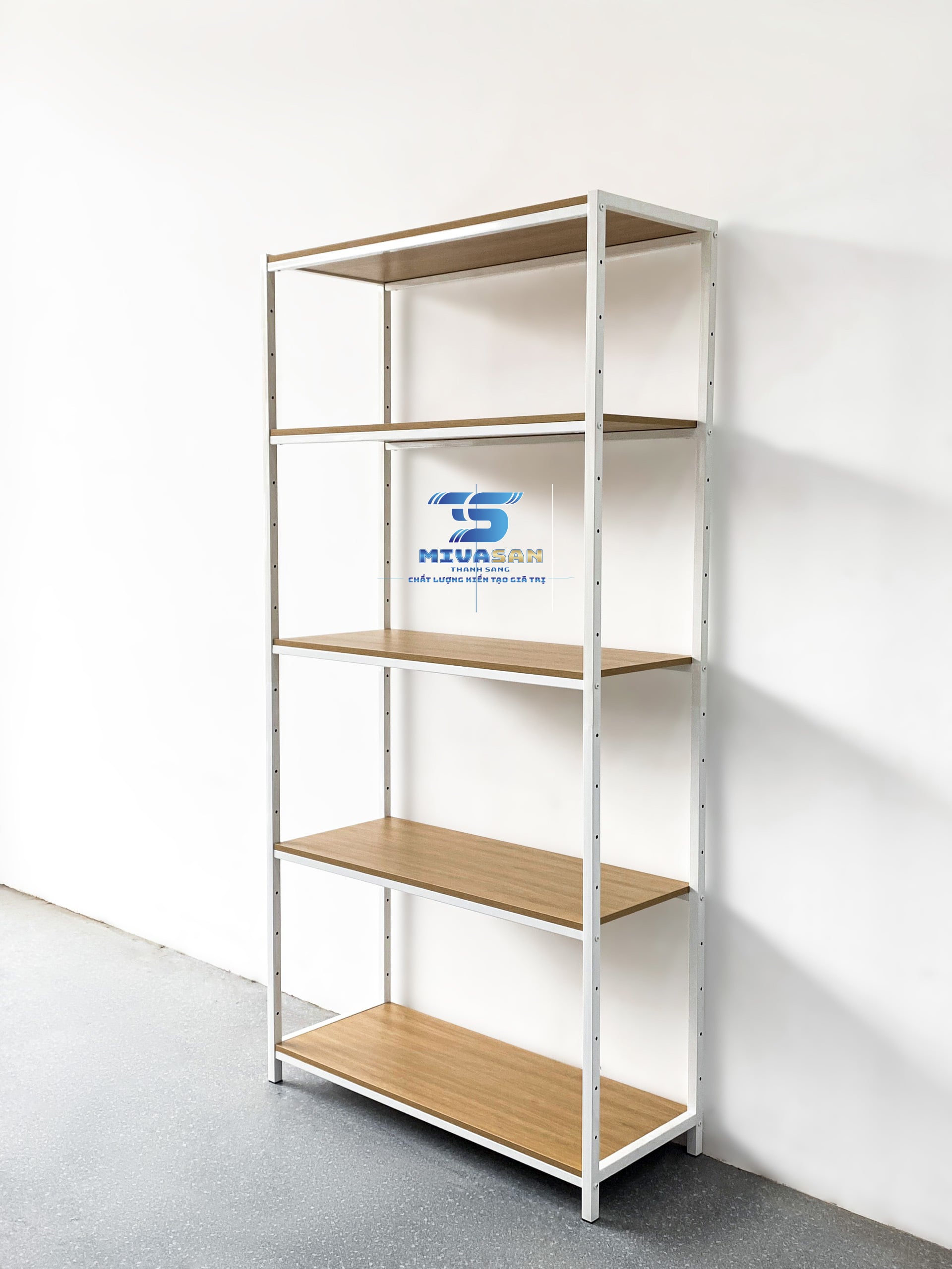 Kệ siêu thị mân gỗ sự kết hợp giữa hiện đại và sang trọng!!