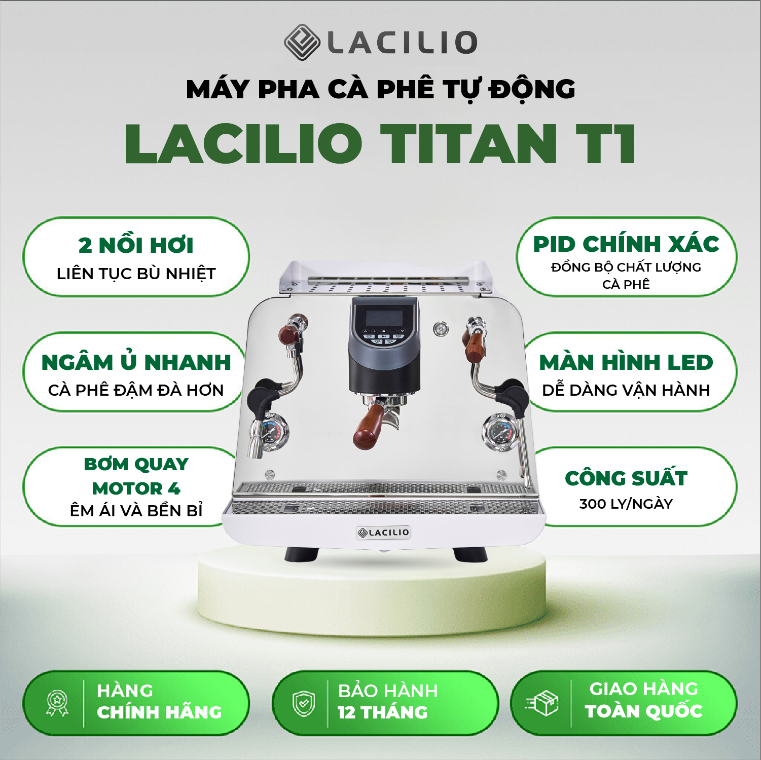 Máy pha cà phê Lacilio Titan T1