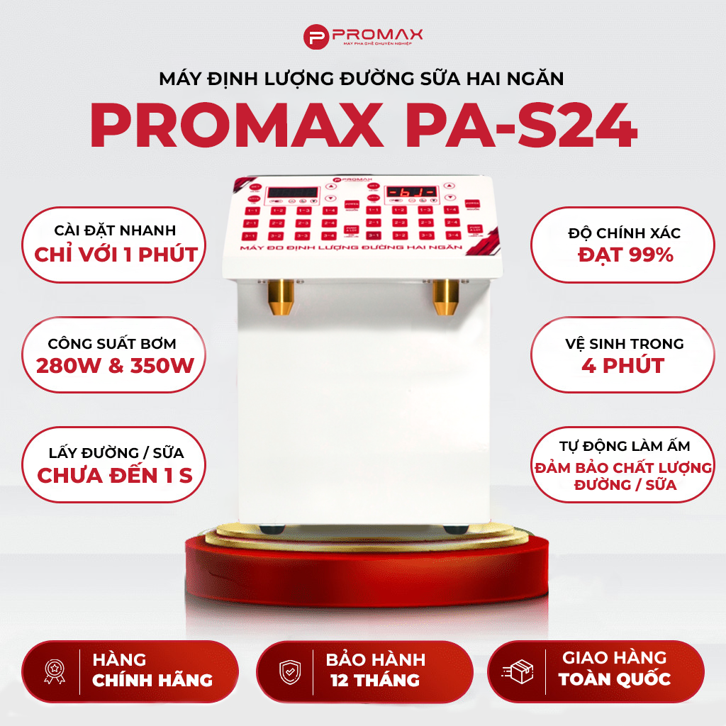 Máy định lượng đường 2 ngăn Promax PA-S24