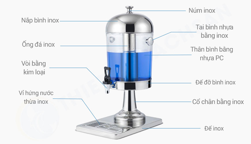 Bình đựng nước trái cây 8 Lít JD81
