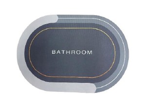 THẢM NHỰA SILICONE OVAL - NEW 40X60 Cherry