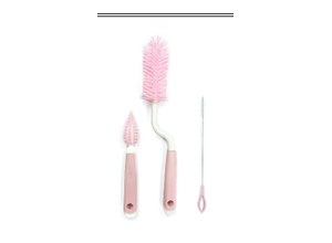 BỘ CỌ RỬA BÌNH SILICONE 3 MÓN Cherry