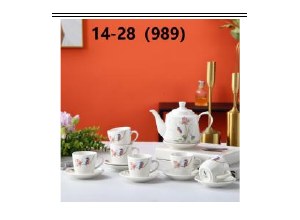 BỘ TÁCH TRÀ SỨ CAO CẤP 15 MÓN 14-28（989） Cherry