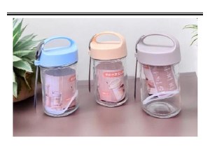 CHERRY- LY THỦY TINH YẾN MẠCH QUAI XÁCH 430ML