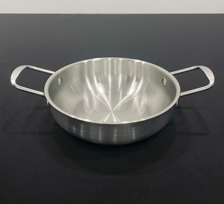 Chảo inox 2 quai đáy bầu HXG28