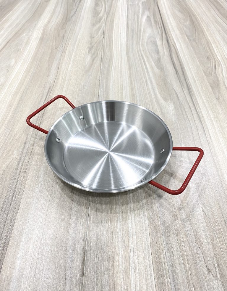 Chảo inox quai đỏ 1 đáy HXPHE28