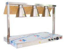 Đèn hâm nóng thức ăn 3 bóng (inox) 121155